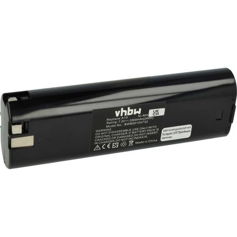 vhbw Akku Ersatz für Ryobi HBD72TR für Werkzeug (3300 mAh, NiMH, 7,2 V)