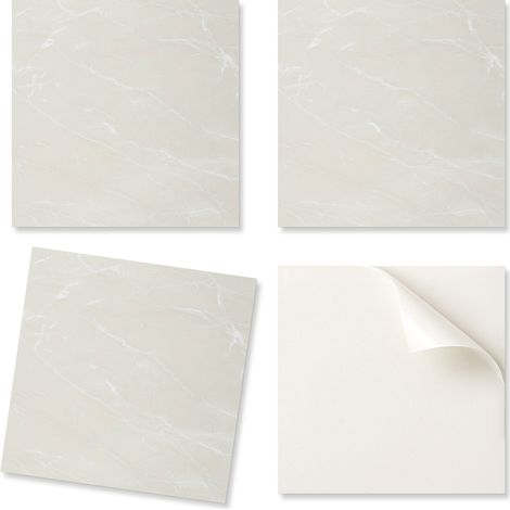 Baldosas de vinilo con dise帽o para una f谩cil transformaci贸n de la pared. Dise帽o de m谩rmol con vetas, 20x20x20 cm.