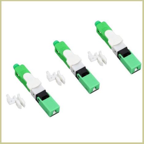 Connecteur de Fibre Optique FTTH, Connecteur de Fibre Rapide Monomode SC ID 0,125 Mm OD 0,250 Mm 20 Pièces (1/4)