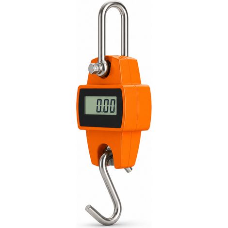 Crochet peseur Électronique Portable 500 kg Orange