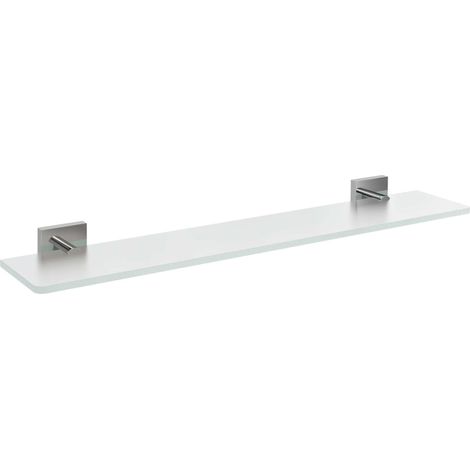 Sapho X-SQUARE - Ablage, Länge 60 cm, Milchglas/Chrom XQ009-05 (1/2)