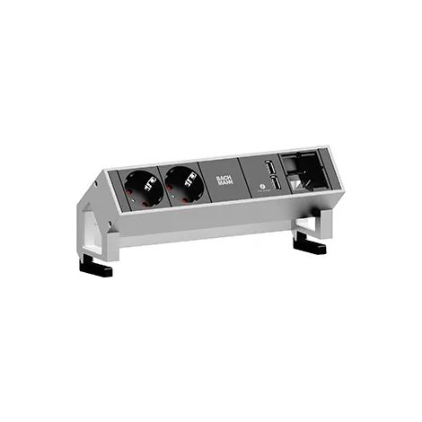Bachmann Steckdoseneinheit ws 2xSchutzk.1xUSB1xABD 902.228 (1/2)