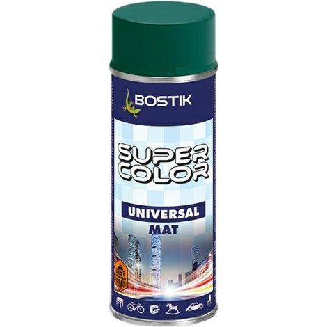 Vernice spray Bostik Super Color Universal verde scuro opaco 400 ml (1/2)