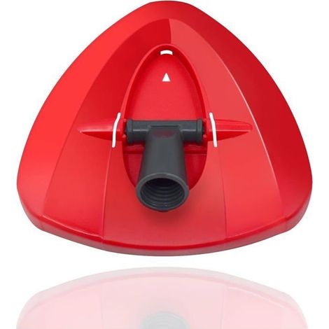 Roter Ersatz-Moppkopf, kompatibel mit Vileda-Moppzubehör, dreieckige, drehbare Moppkopfscheibe (1/5)