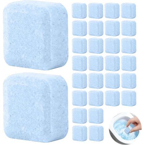 30 x Toilet Bowl Cleaning Tablets, Toilet Cleaner, Extra Strong Toilet Cleaner, Powerful Cleaning for Toilets and Urinals, Toilet Tablets for Toilets and Urinals (1/5)