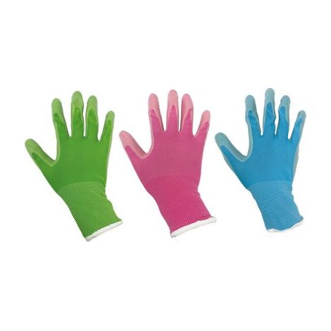 GUANTO NITRILE GARDEN WORKIT - MAGLIA LEGGERA SINTETICO COL. ASSORTITO  7- 12 paia