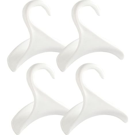 Paquete de 4 ganchos para bolsos, ganchos blancos para colgar bolsos, organizador de almacenamiento, para colgar sobre el armario, con varilla para guardar y organizar bolsos, mochilas y bolsos escola (1/4)