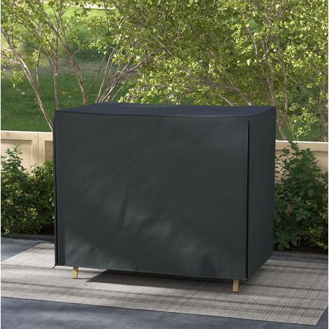 Funda para columpio de jardín 220 x 125 x 172 cm, Oxford negro impermeable FloraGrace (1/5)