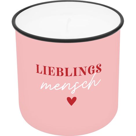 Bougie dans une tasse motif « Homme » Gobelet à bougie imprimé en porcelaine Hauteur 8,8 cm Diamètre 8,4 cm Cadeau Article de décoration (1/3)