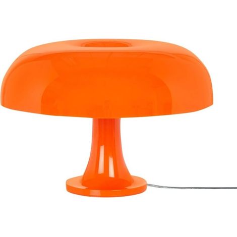 Lampe à poser LED champignon – Couleur orange – Dimensions 320 x 223 mm – E14 x 4 ampoules incluses – Zone éclairée 5-10 m² - EU22cm33cm (1/4)