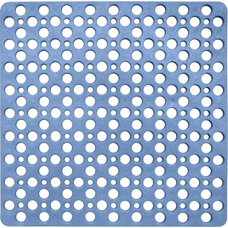 TAPPETO PER LA DOCCIA LINEA AVIO ANTISCIVOLO DA 53X53 CM IN COLORE BLU