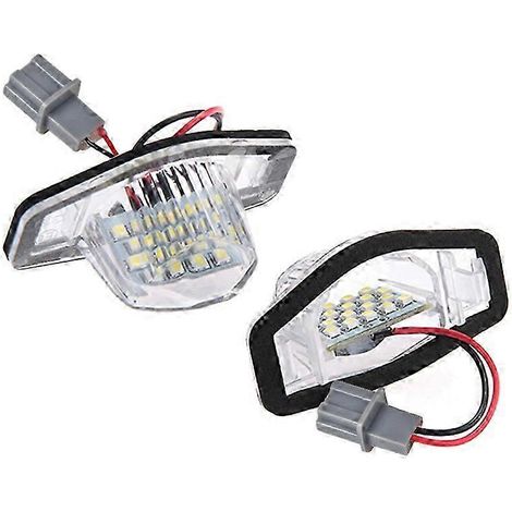 2 lampes LED sans erreur pour plaque d'immatriculation Jazz HF (1/5)
