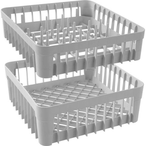 Cesta para lavavajillas de 40x40 cm para vasos, altura 150 mm