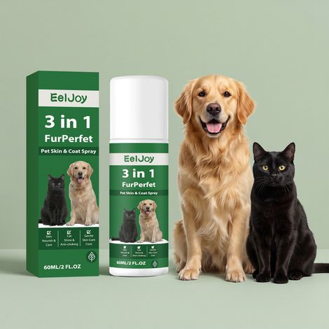 Spray hydratant doux pour la peau et le pelage des animaux - Convient aux chiens et aux chats - 60 ml (1/5)