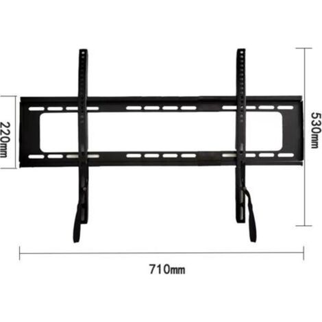 Support mural fixe pour téléviseur - Convient aux téléviseurs de 37 à 86 pouces - Universel, jusqu'à 100 kg - Matériel de montage inclus