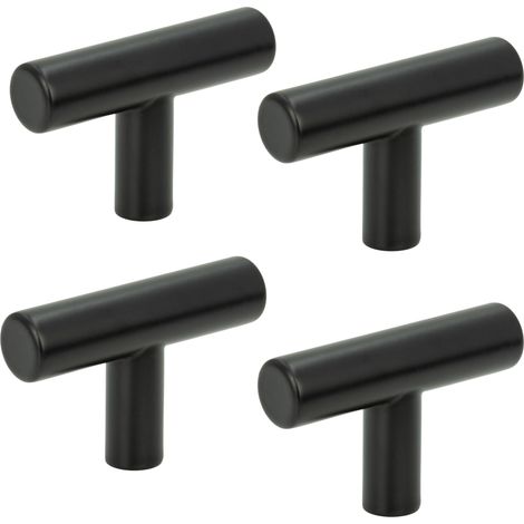 x Möbelknopf Reling Metall schwarz modern (1/5)