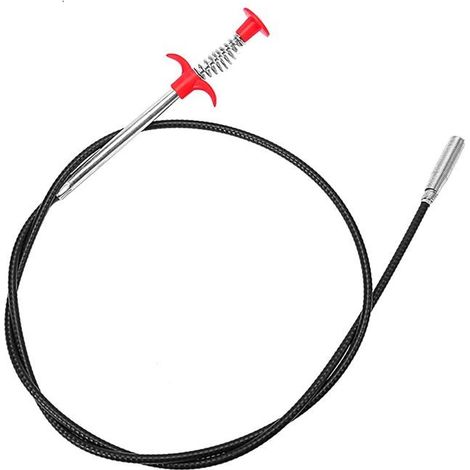 BelleRise - Outil de Ramassage à 4 Griffes Longue Flexible Portée Grabber pour Ramasser Déchets de Égouts/Drains/Toilettes/évier de Maison (1/5)