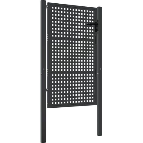 Garden Gate Anthracite 105x150 cm Steel vidaXL