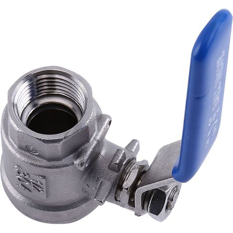 1/2" NPT Vollbohrung 2-Wege-Drehhebelkugelhahn, Edelstahl SS304, zweiteilig, WOG1000 (1/5)