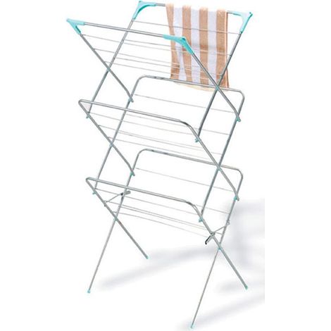 Wäscheständer MagicHome CD162, für Handtücher, Wäsche, zusammenklappbar, 63x40x137 cm (1/2)