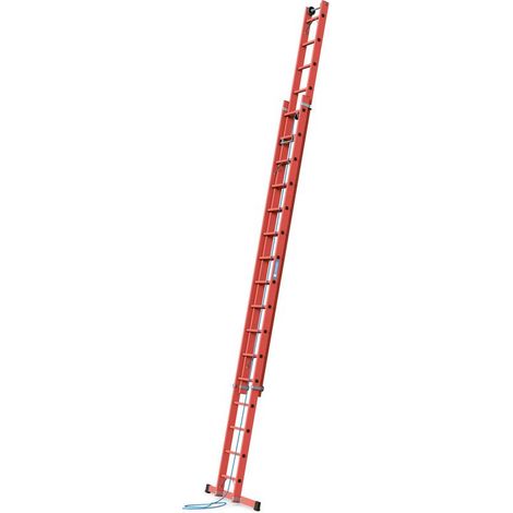 Zarges Vollkunststoff-Seilzugleiter Skyline EFA 2E 2x16 Sprossen (1/3)