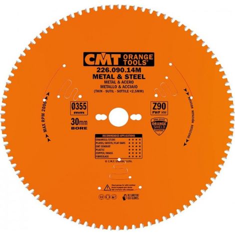 226.090.14M LAME CIRCULAIRE (PVC-BOIS) 355X2,2X30 Z=90 8' FWF (1/3)