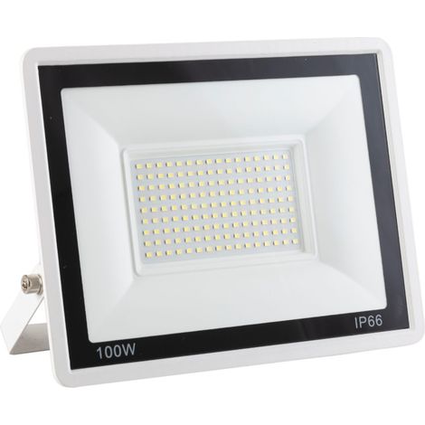 Foco Proyector LED 100W 8.000Lm 6000ºK IP66 Regulable 60,000H Acabado Blanco [LM-6010-W-CW]