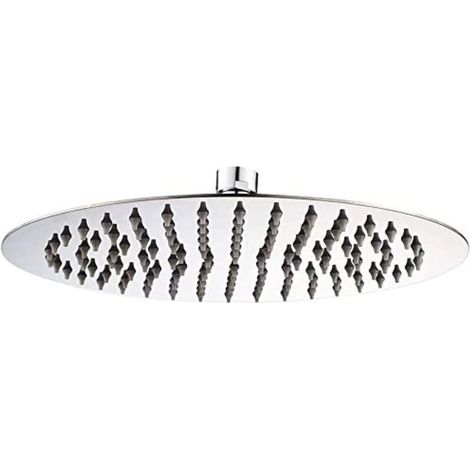 Stainless Steel Shower Head - Water Saving Shower, 15cm Round Shower Head, Universal Rain Shower Head with 1/2 Inch Thread, 360° Swivel, 30° Tilt, Easy to Install (1/4)