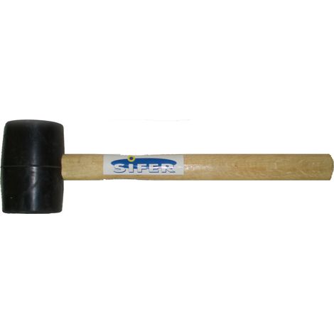 SIFER Maza Goma 453 g Negra 16 oz 60116