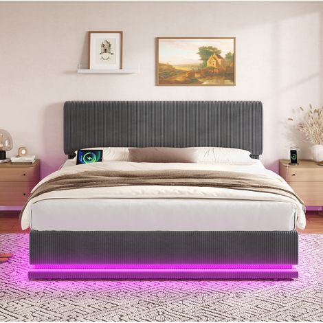 letto letto matrimoniale contenitore 180x200 LED OKMYHOME