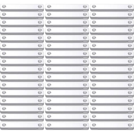 Lot de 48 aimants pour moustiquaire ou rideau, clips magnétiques autocollants pour porte ou fenêtre - Blanc - Linxor (1/5)
