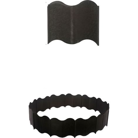 Lot de 20 clôtures de jardin durables pour potagers, parterres de fleurs et pelouses, protégeant les plantes des dommages (noir) (1/5)