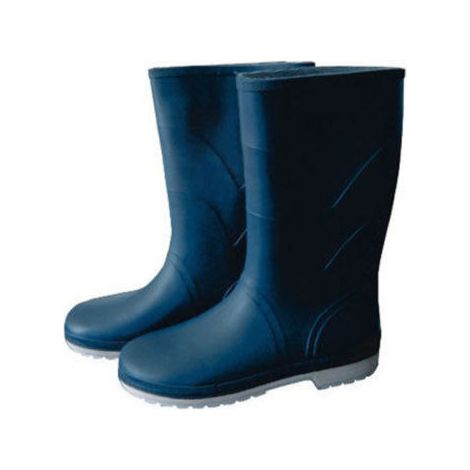 STIVALE STIVALI DONNA IN PVC BLU TRONCHETTO DA LAVORO ORTO GIARDINO 11083V 37 (27934)