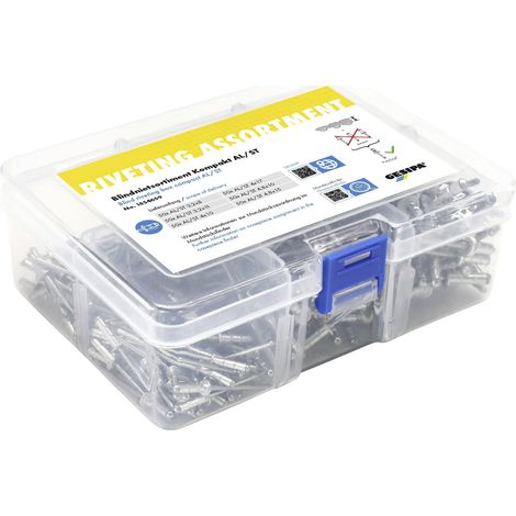 Blindnietsortiment Kompakt 300-teilig Kunststoffkoffer (1/4)