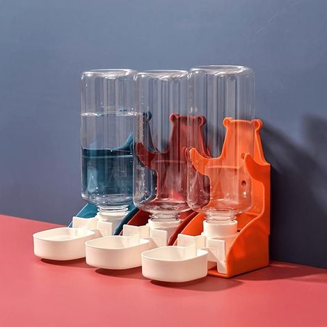 Distributeur d'eau automatique suspendu bleu — Distributeur d'eau automatique pour cage à lapins (1/5)
