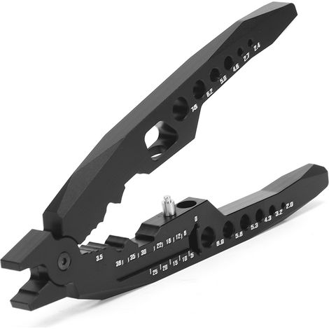 Pinces à chocs universelles pour amortisseurs RC, tête sphérique et clips fournis (Noir)