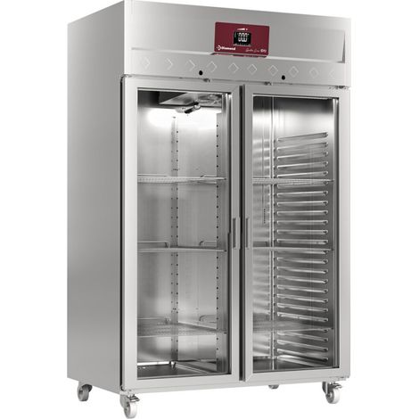 Armoire réfrigérée 1400L GN 2/1 acier inoxydable classe C régulateur digital 4 roues - Diamond (1/4)