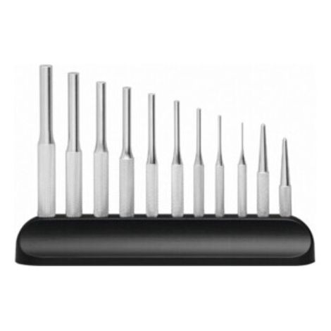 PB Swiss Tools Jeu de chasse-goupilles de mécanicien sur support en plastique, Nombre de chasse-goupilles: 11