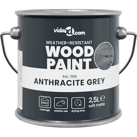 Peinture pour bois Gris 2,5 L Impression murale
