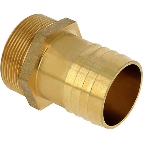 Raccord laiton - Embout cannelé fileté laiton à visser 1/2''-Ø12