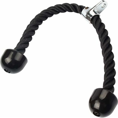 Trizeps-Drucktraining, Trizeps-Seil, Bodybuilding, 70 cm, Trizeps-Zugseil, Fitnessgerät, Down-Training (1/4)