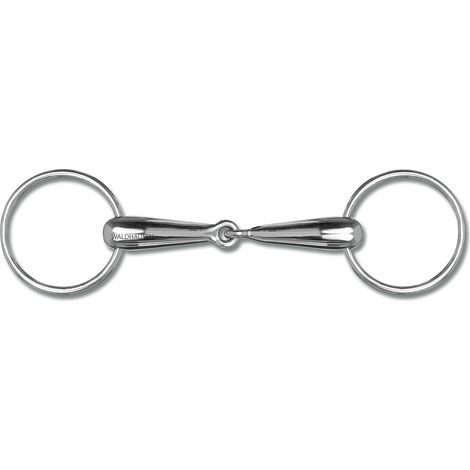 Mors Waldhausen 2 rings hollow acier inoxydable 14.5 cm