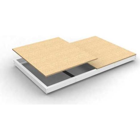 Estanteria 77x2400x450 SIMONFORTE EA 2404 CHIPBOARD BLANCO/MADERA marca SIMONRACK