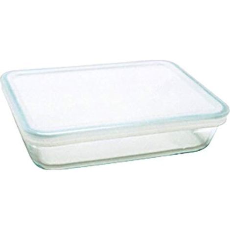 Plat Rectangulaire 1.5l Verre + Couvercle Plastique - 242P000/5046 (1/2)