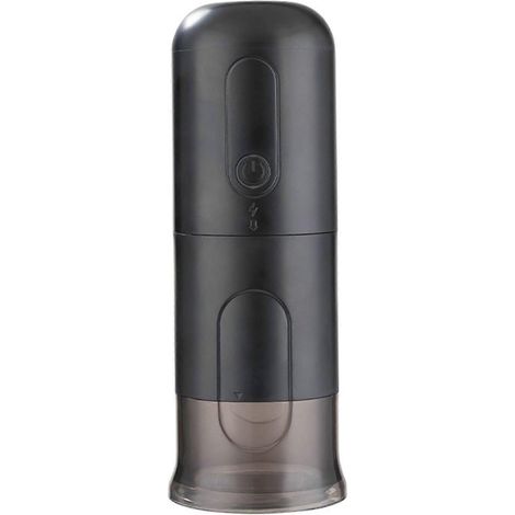 Cafetière de voyage compacte, technologie d'infusion rapide, construction légère en polypropylène, utilisation intuitive, idéale pour une utilisation à la maison ou en extérieur, couleur noire. (1/4)