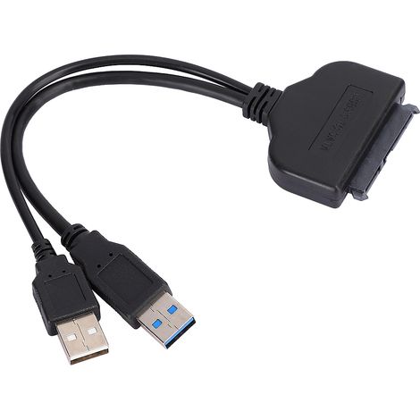 Câble convertisseur USB 3.0 vers SATA pour disque dur, adaptateur à transmission à grande vitesse, port série (1/5)