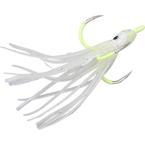 Ensemble de 5 hameçons lumineux pour la pêche au calamar, appâts et matériel de pêche pour eau douce et eau salée, 16
