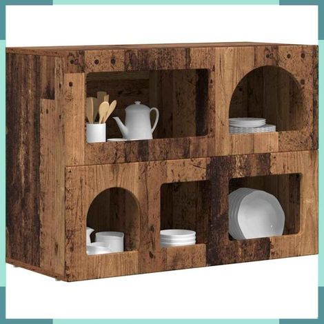 891332 Buffet Bois ancien 80,5 x 35 x 59 cm Bois d'ingénierie (1/5)