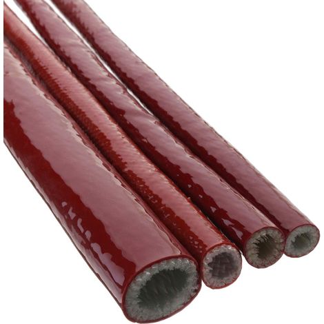 8/10/12 / 20Mm Tuyau De Silicone De Bouclier De Feu De Gaine De Protection De Feu De Fibre De Verre 50Cm - 20Mm (1/5)