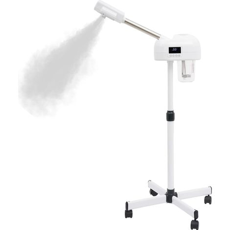Appareil de vapeur faciale à ozone 360° avec réglage en hauteur, nettoyeur de pores, minuteur et mode spray chaud, sauna facial. (1/5)